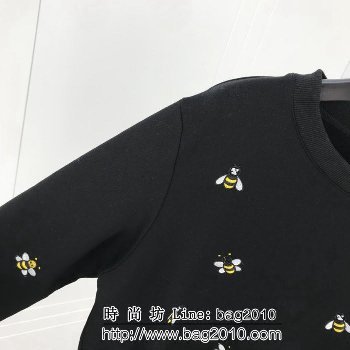 DIOR迪奧 18ss秋冬新款衛衣 全身小蜜蜂刺繡 加絨面料 保暖舒適 男女同款 ydi2142